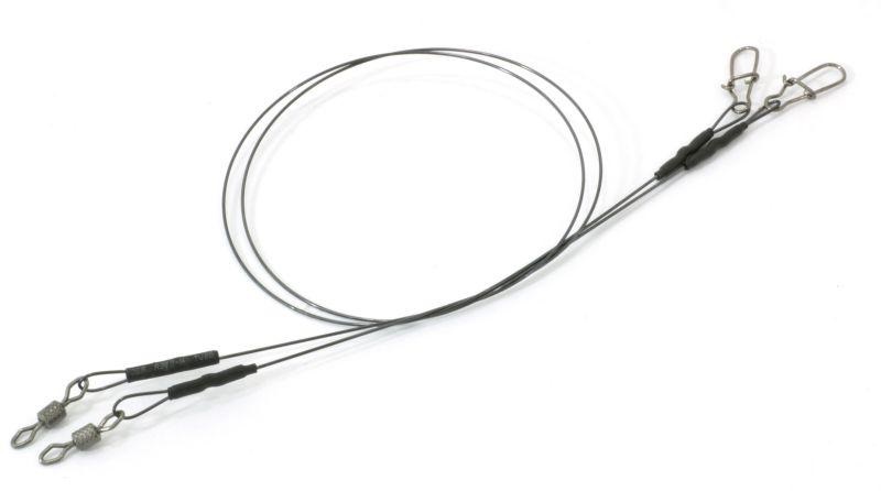 Поводок KOSADAKA Titanium 7717 (титан, 2 шт) (22 см, 10 кг)