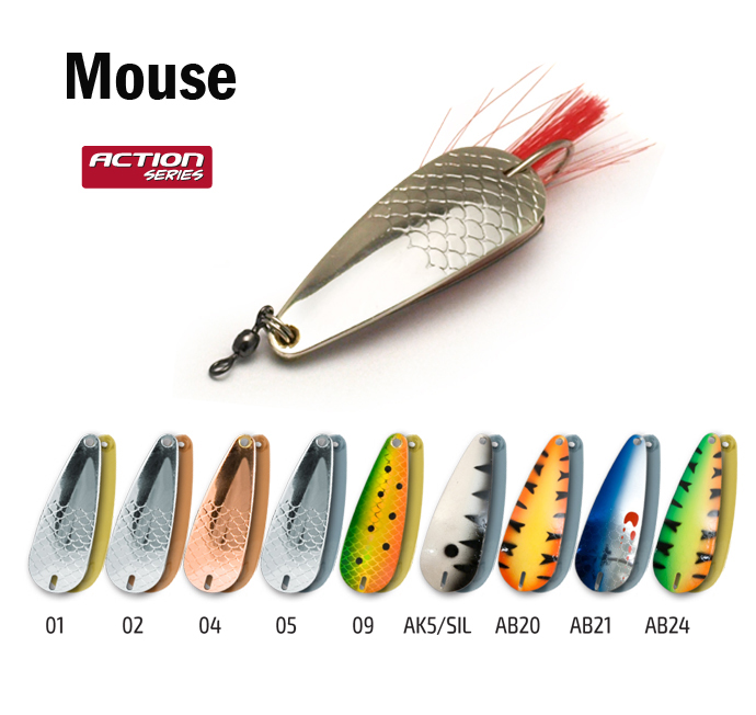 Блесна AKARA Weedless Mouse (70 мм, 18 г, 01)