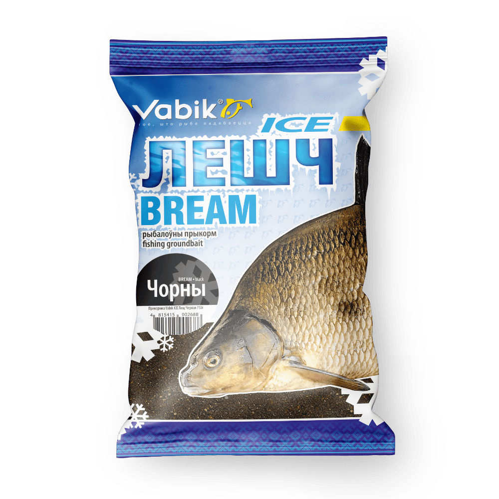 Прикормка зимняя VABIK Ice Лещ Чёрная (0.75 кг)