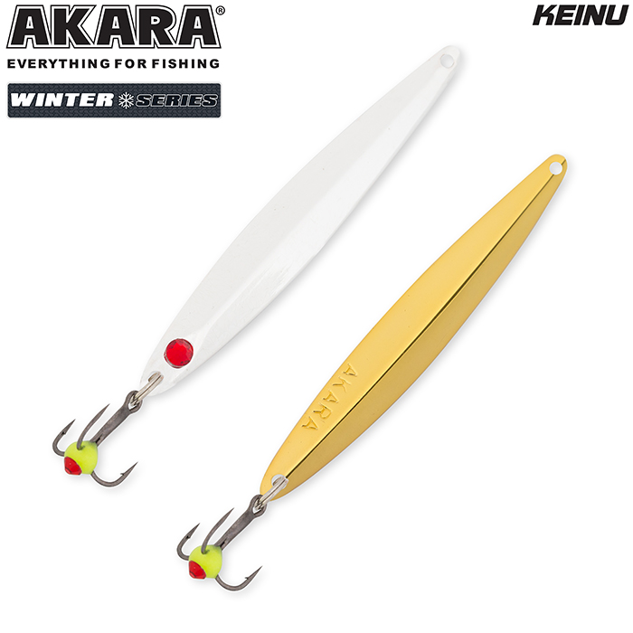 Блесна зимняя AKARA Ice Keinu (12 г, Sil/Go)