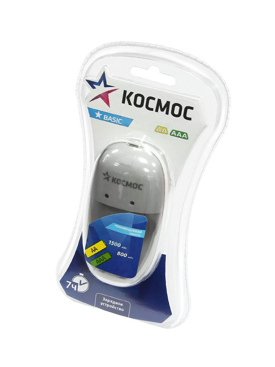 Зарядное устройство КОСМОС 519 (AA/AAA, 2 шт)