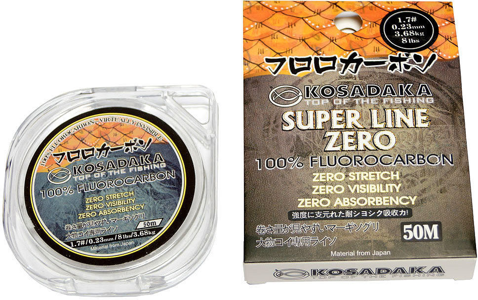 Леска флюорокарбон KOSADAKA Super Line Zero (50 м, 0.18 мм (2.16 кг))