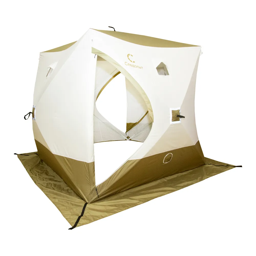 Палатка зимняя СЛЕДОПЫТ Куб Premium PF-TW-40 (2.1х2.1 м)