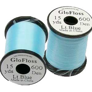 Шёлк светящийся UNI GloFloss (14 м, Lt. Blue)