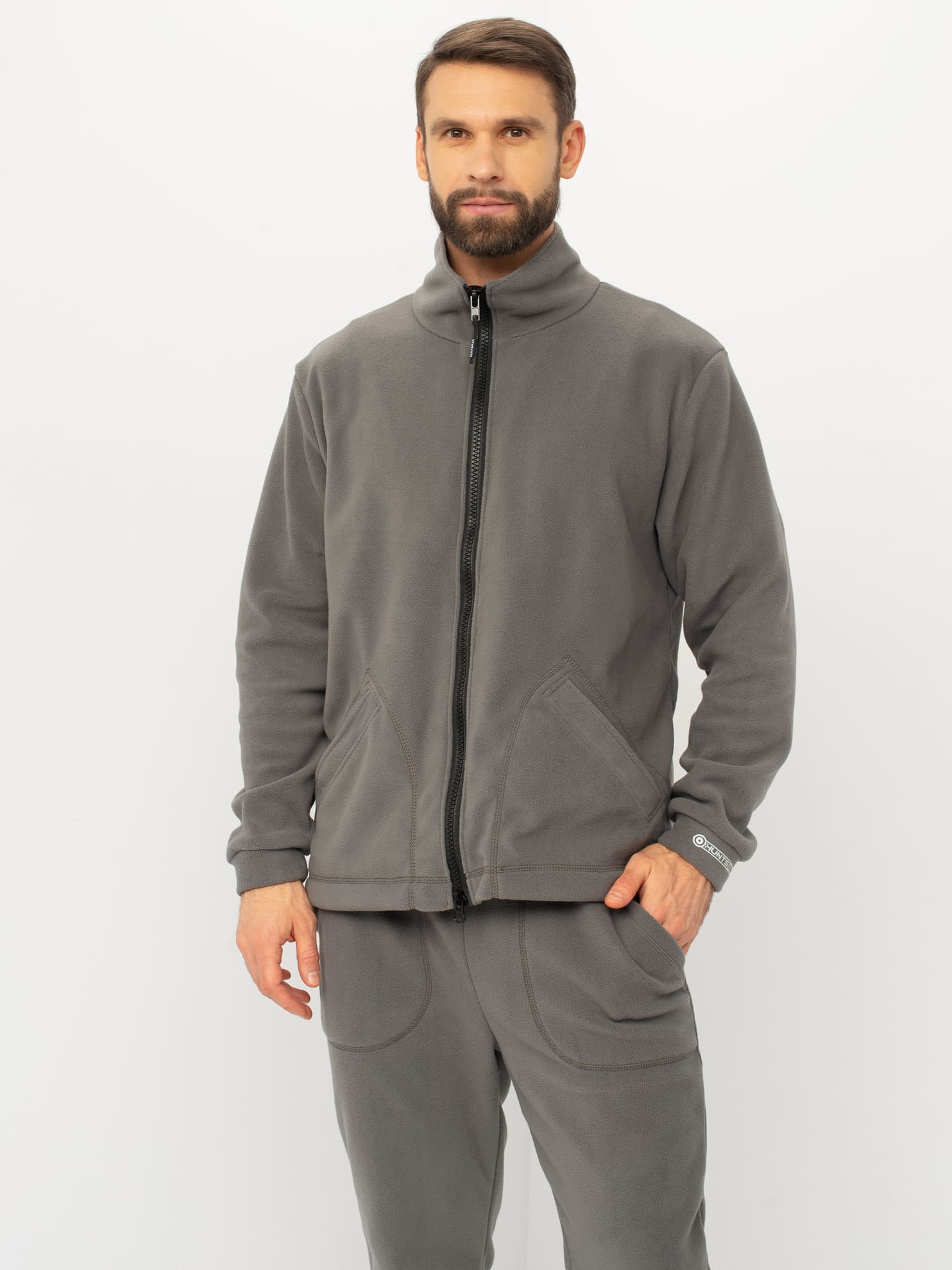 Костюм демисезонный HUNTSMAN Байкал (Флис) (44-46, серый)