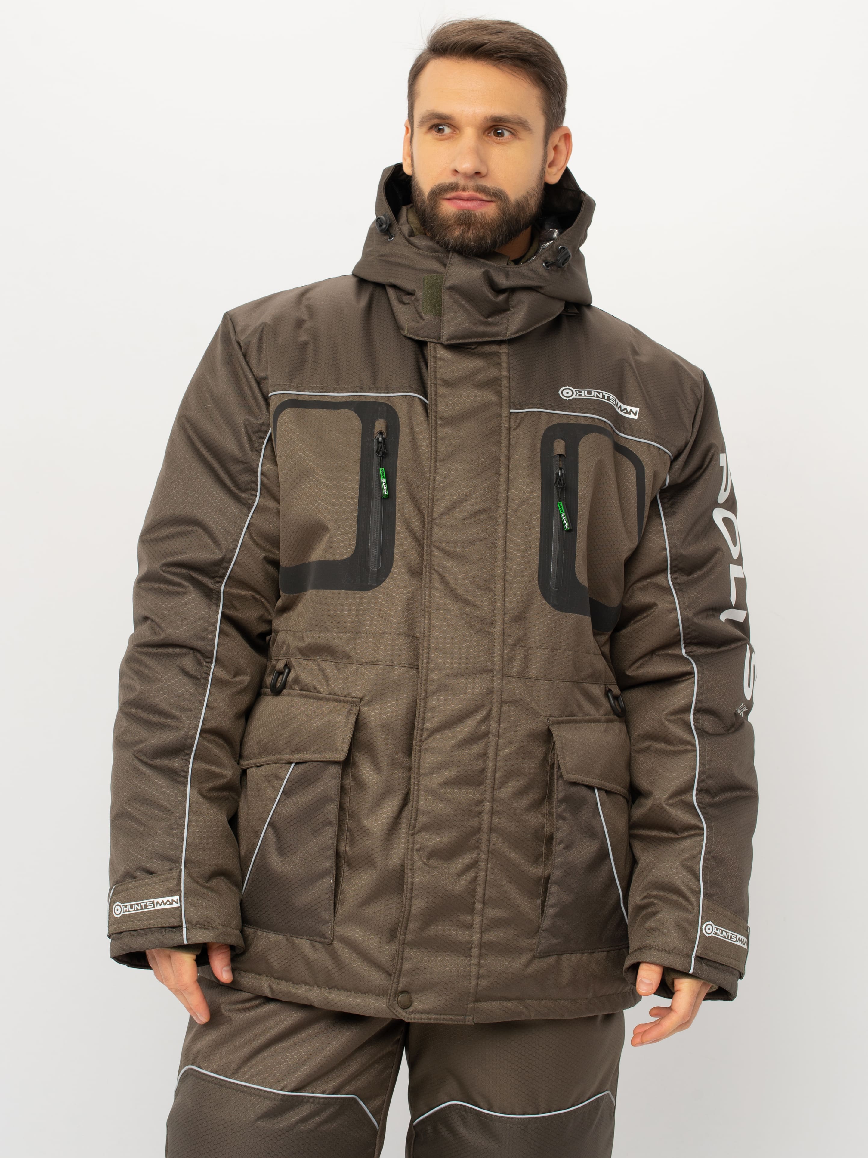 Костюм зимний HUNTSMAN Полюс LUX (Cell) (48-50/170-176, хаки)