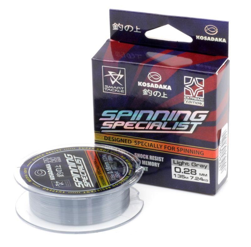 Леска KOSADAKA Spinning Specialist (135 м, 0.18 мм (3.22 кг))
