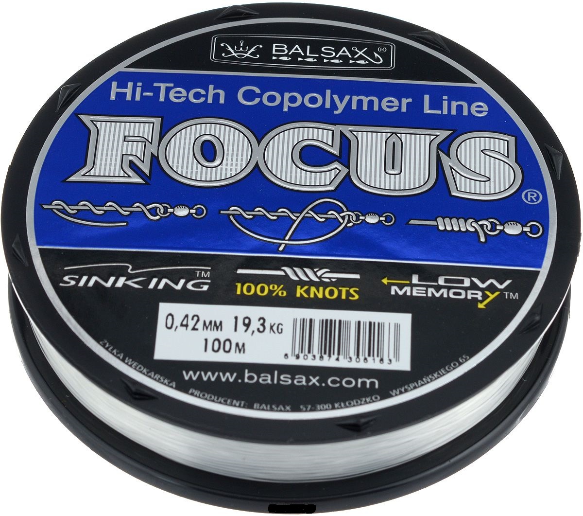 Леска BALSAX Focus (100 м, 0.18 мм (4.55 кг))
