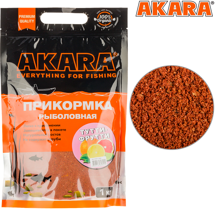 Прикормка AKARA Premium Organic Тутти-фрутти (1 кг)