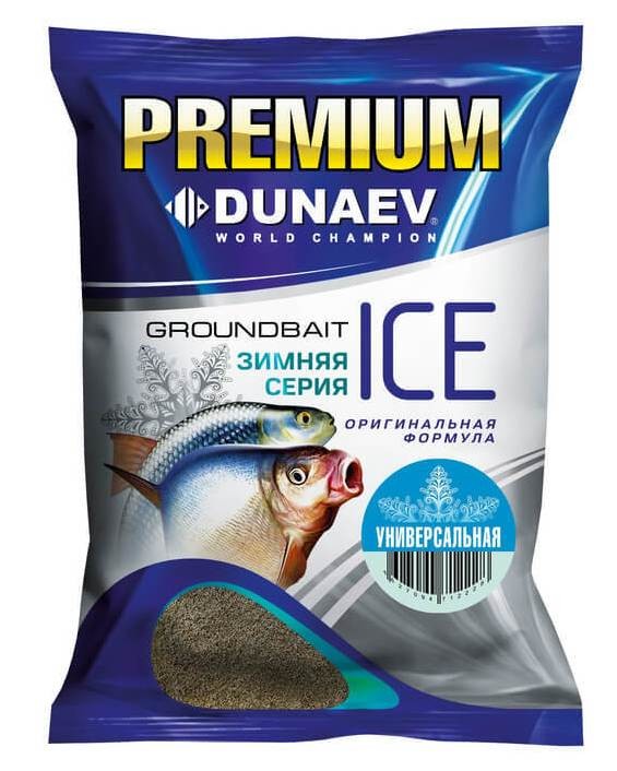 Прикормка зимняя DUNAEV Ice Premium Универсальная (0.9 кг)