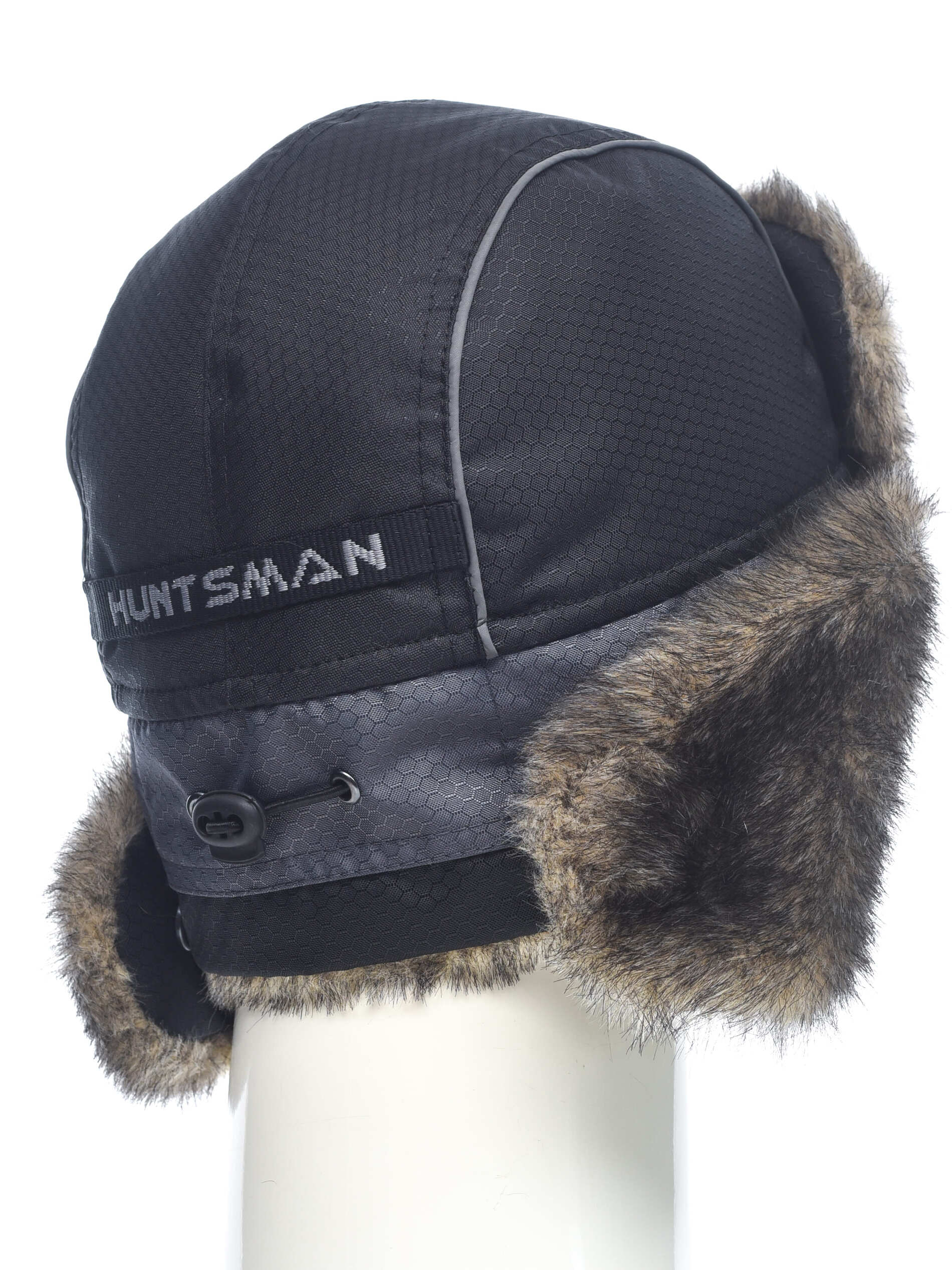 Шапка-ушанка HUNTSMAN Полюс (Cell) (56-58, серый)