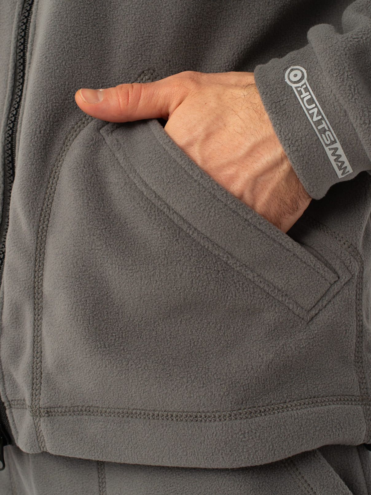 Костюм демисезонный HUNTSMAN Байкал (Флис) (44-46, серый)