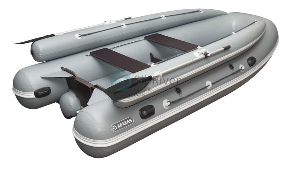 Лодка SIBRIVER Абакан-380 JET (камуфляж (лес))