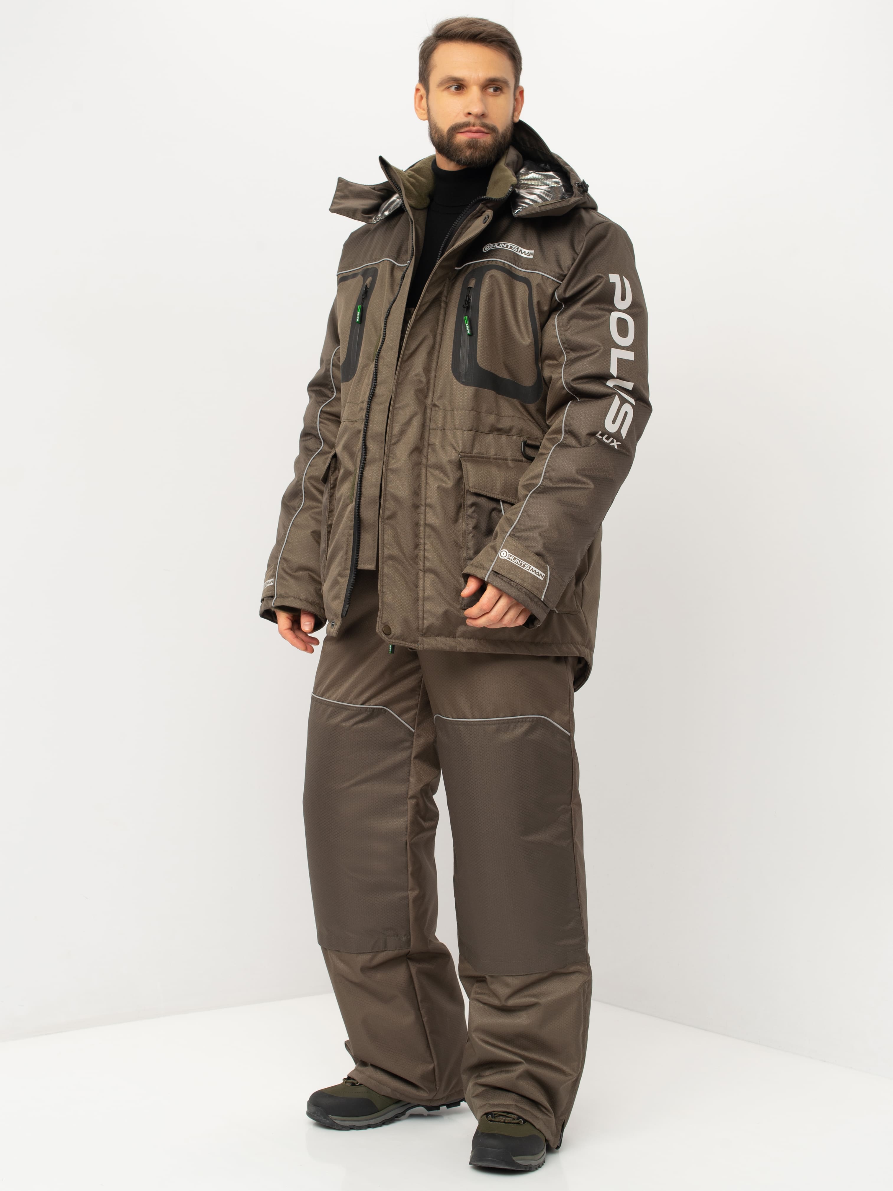 Костюм зимний HUNTSMAN Полюс LUX (Cell) (48-50/170-176, хаки)