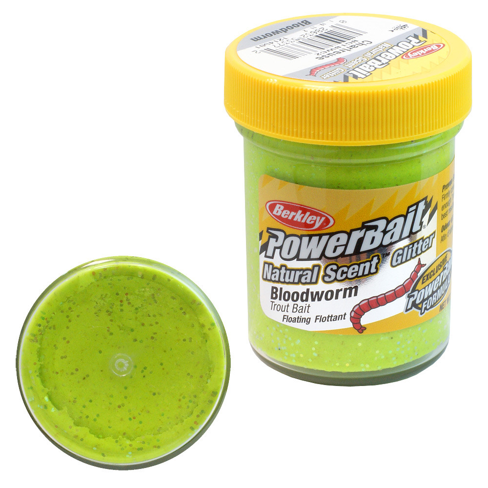 Паста форелевая BERKLEY Natural Scent Trout Bait (50 г) (Bloodworm Chartreuse)