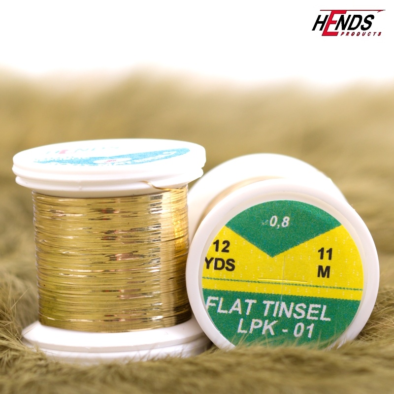 Люрекс HENDS Flat Tinsel (1/69, 11 м, 01 Gold Light)