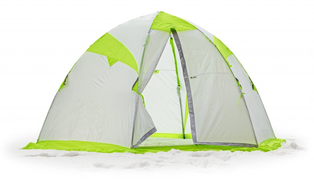 Палатка зимняя ЛОТОС 4 ЛТ (зёленый/серый)