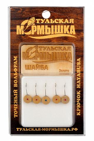 Мормышка ТУЛЬСКАЯ Шайба (3.5 мм, 0.26 г, золото)