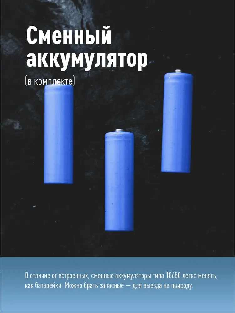 Фонарь налобный аккумуляторный КОСМОС 501Lit