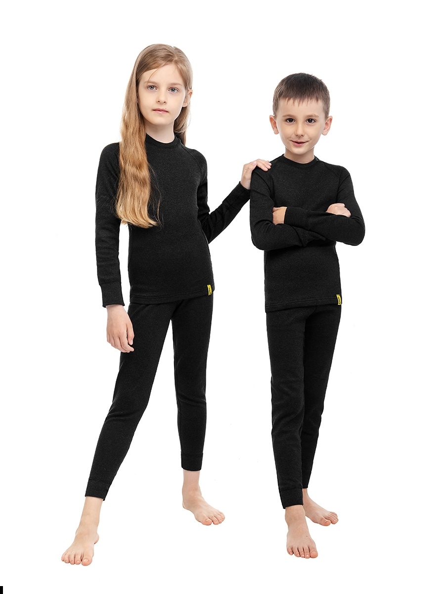 Комплект термобелья детский HELIOS Thermo Merino (116-122, графит)