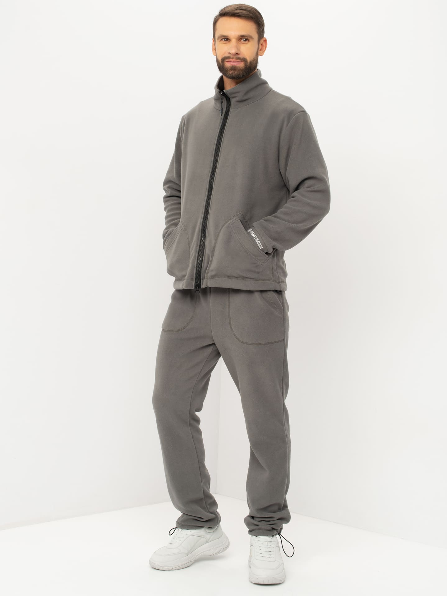 Костюм демисезонный HUNTSMAN Байкал (Флис) (44-46, серый)