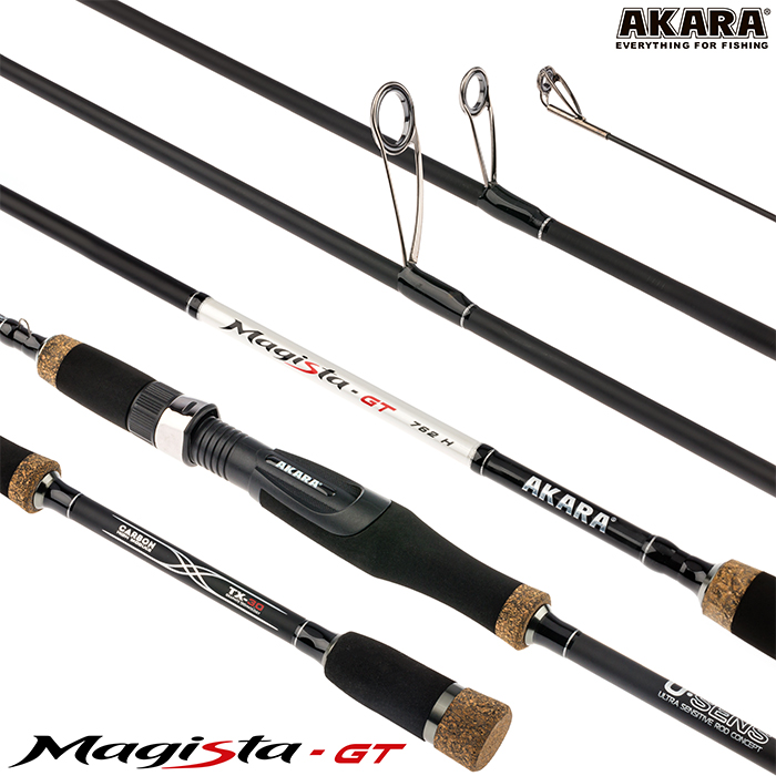 Спиннинг AKARA Magista GT (H762, 2.28 м, 21-62 г)
