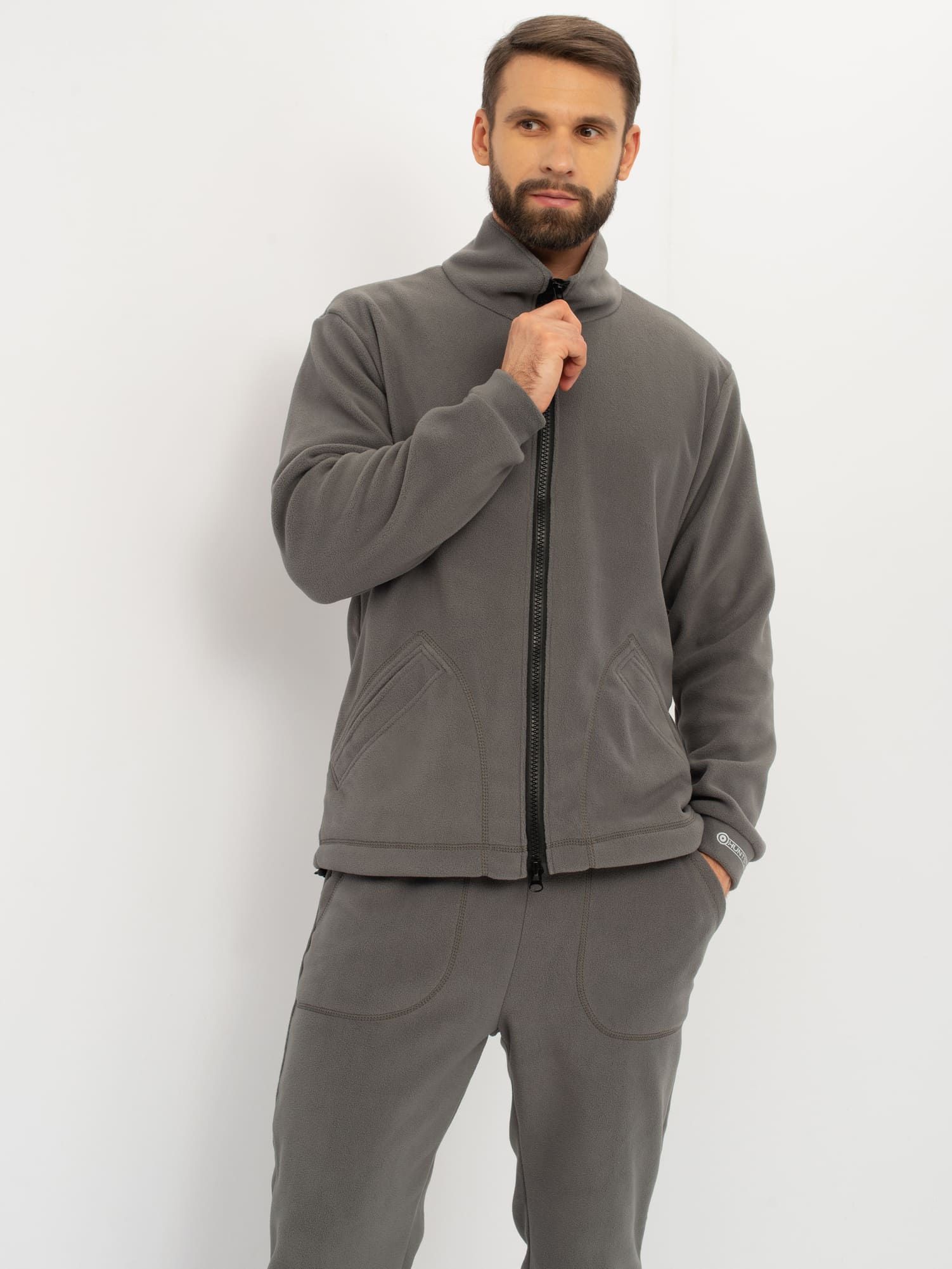 Костюм демисезонный HUNTSMAN Байкал (Флис) (44-46, серый)
