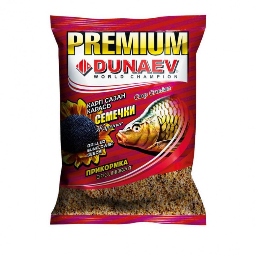 Прикормка DUNAEV Premium Жареные семечки (1 кг)