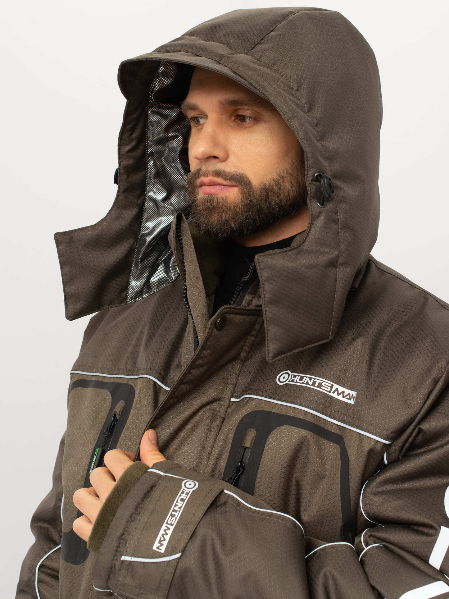 Костюм зимний HUNTSMAN Полюс LUX (Cell) (48-50/170-176, хаки)