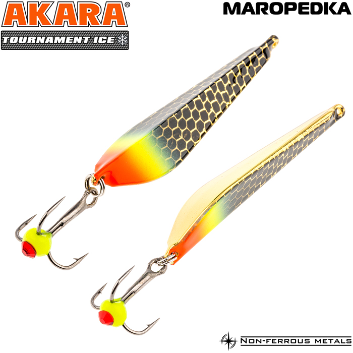 Блесна зимняя AKARA Tournament Ice Maropedka (10 см, 18 г, 28/Go)