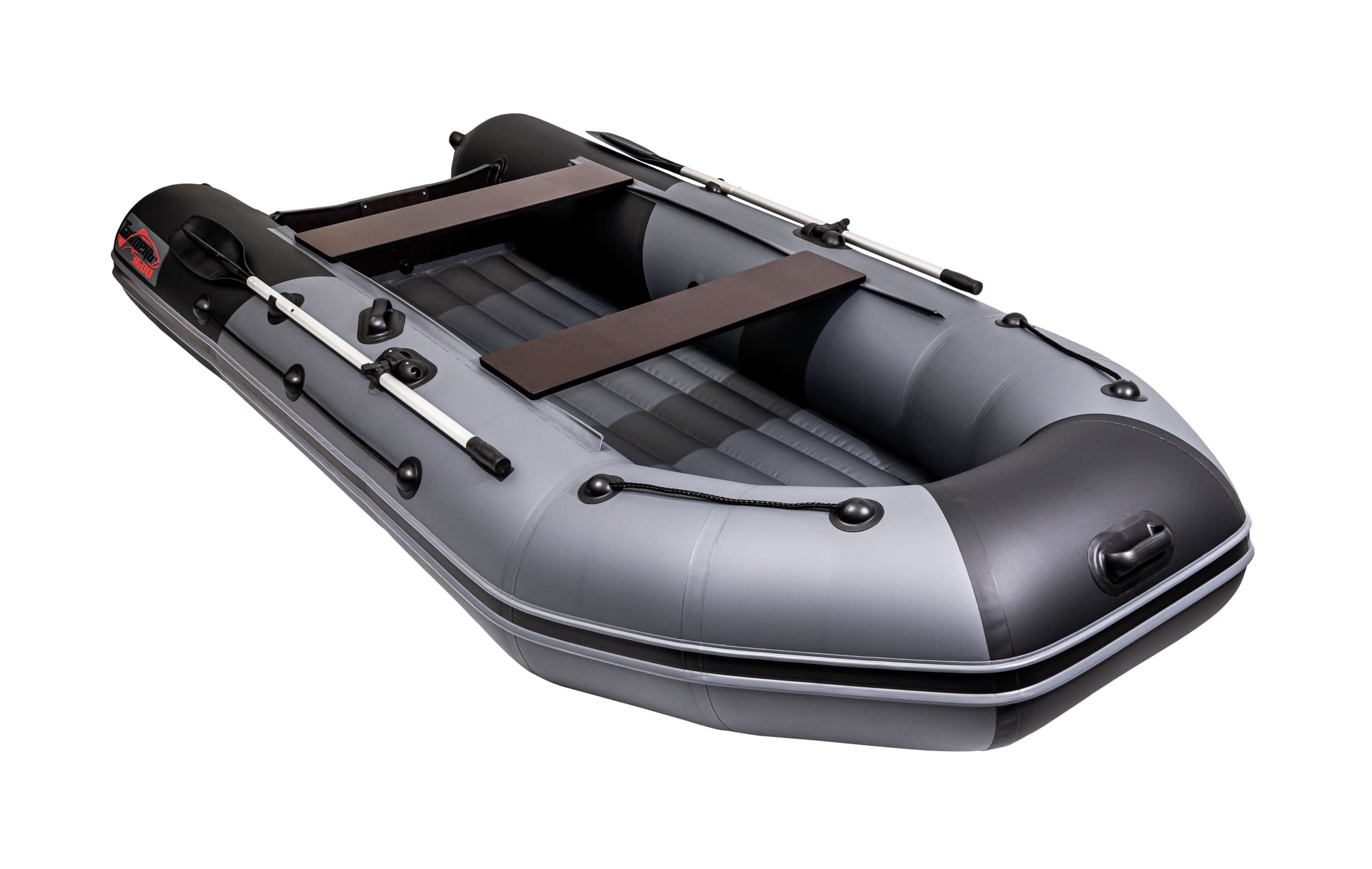 Лодка МЛ Таймень NX 3600 НДНД PRO (графит/чёрный)