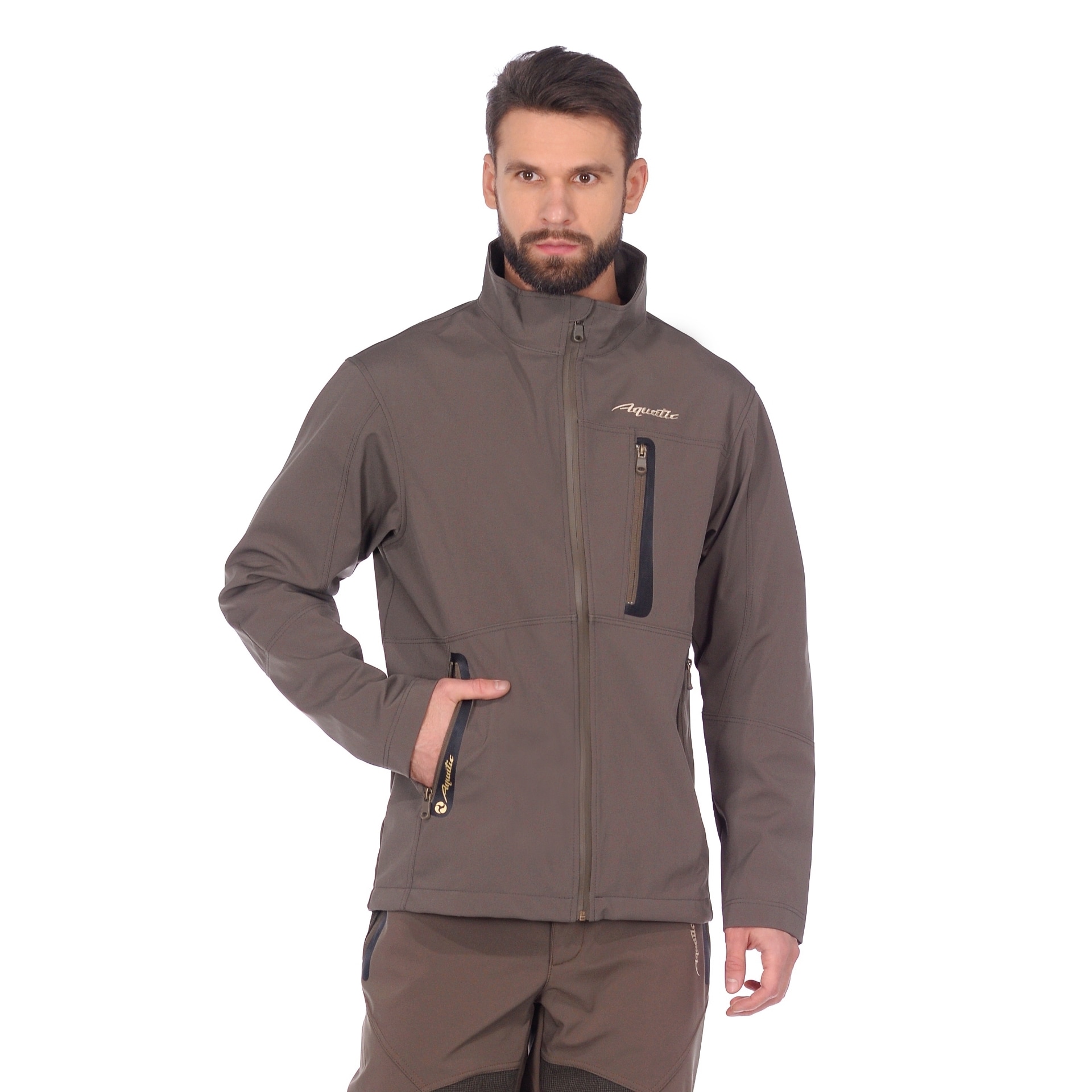 Куртка демисезонная AQUATIC КС-02 (soft shell) (48-50, фалькон)