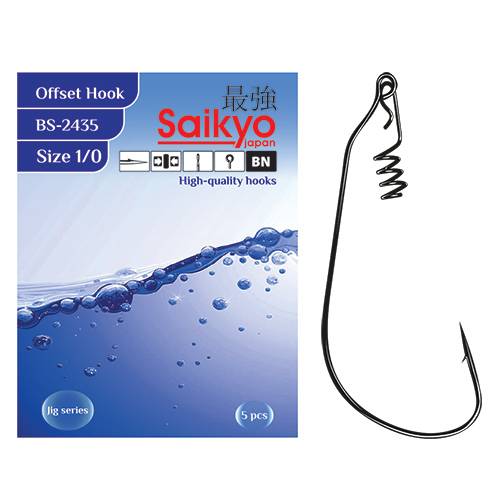 Крючок офсетный SAIKYO BS-2435 Offset Hook