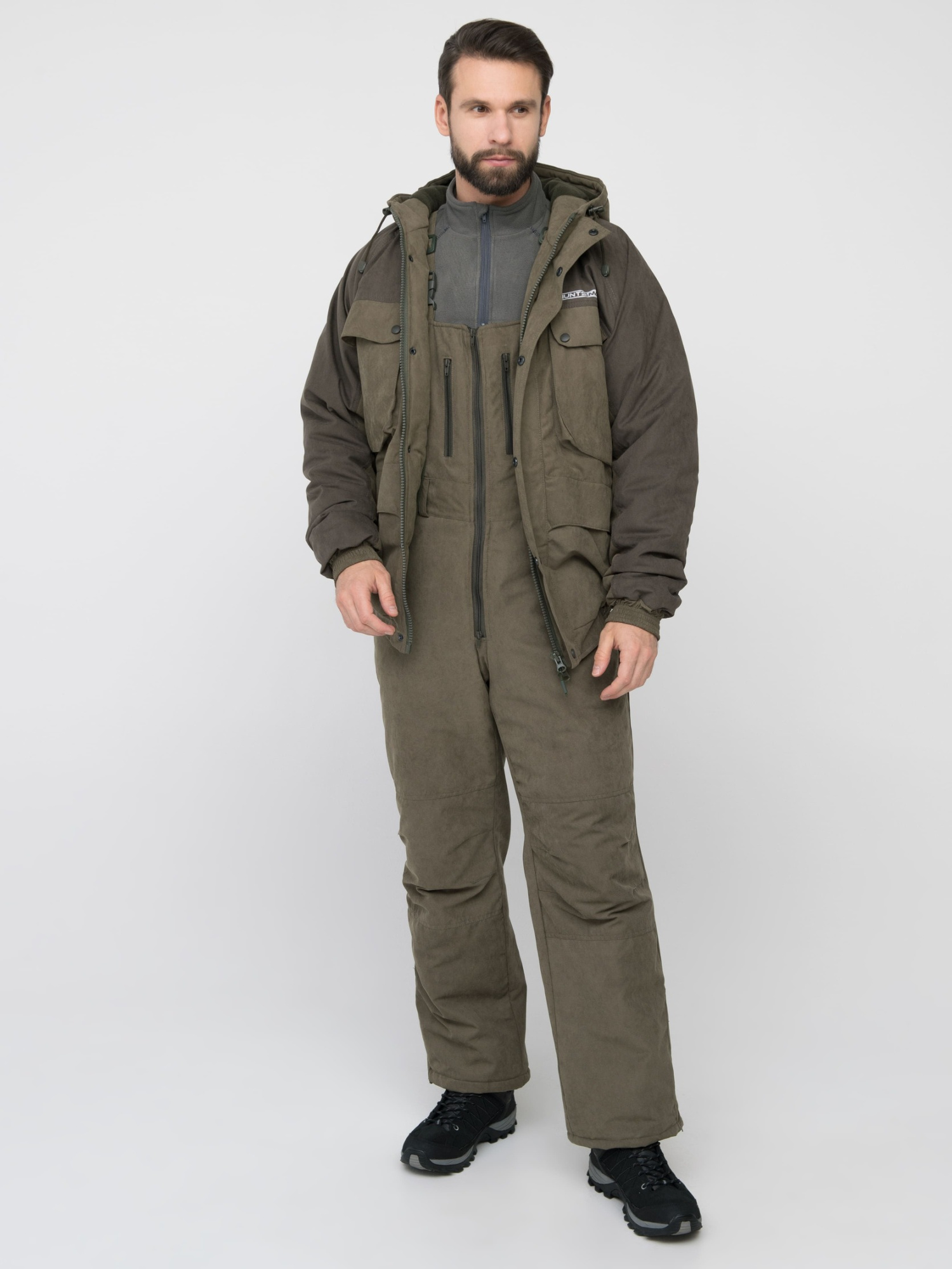 Костюм демисезонный HUNTSMAN Таймень (Исландия) (р. 44-46, хаки)