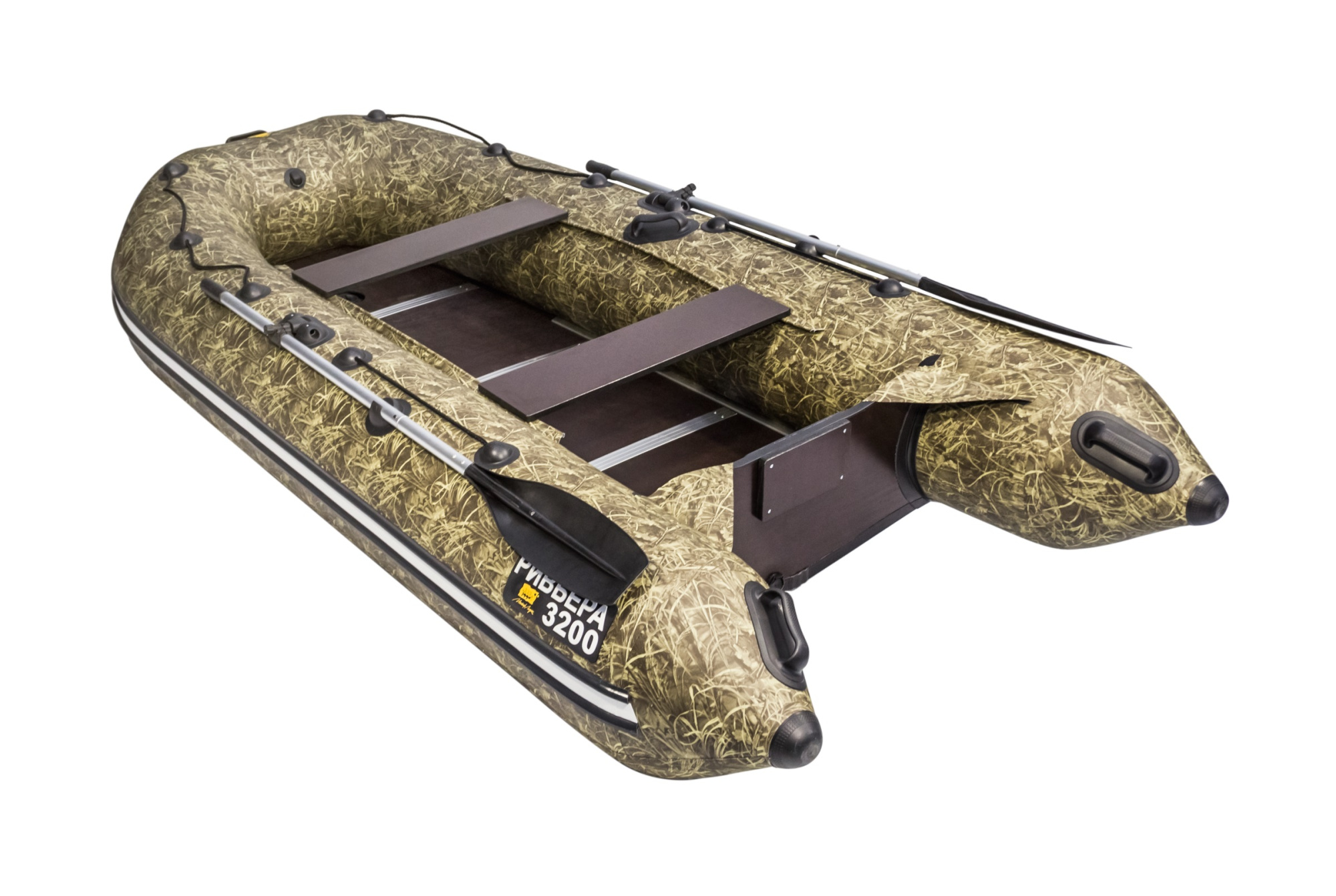Лодка МЛ Ривьера 3200 СК Компакт (Камуфляж, камыш)