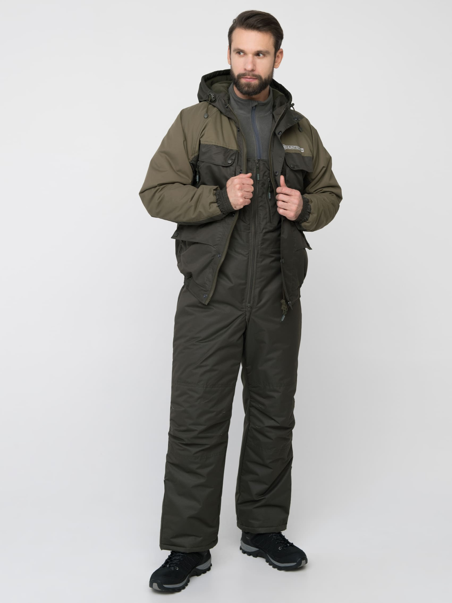 Костюм демисезонный HUNTSMAN Таймень (Breathable) (44-46, хаки)