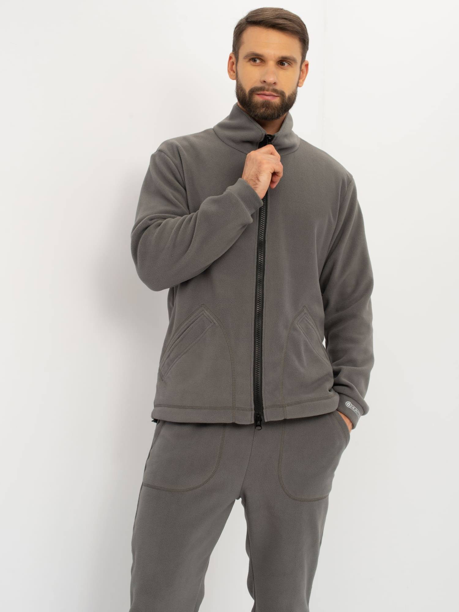 Костюм демисезонный HUNTSMAN Байкал (Флис) (44-46, серый)